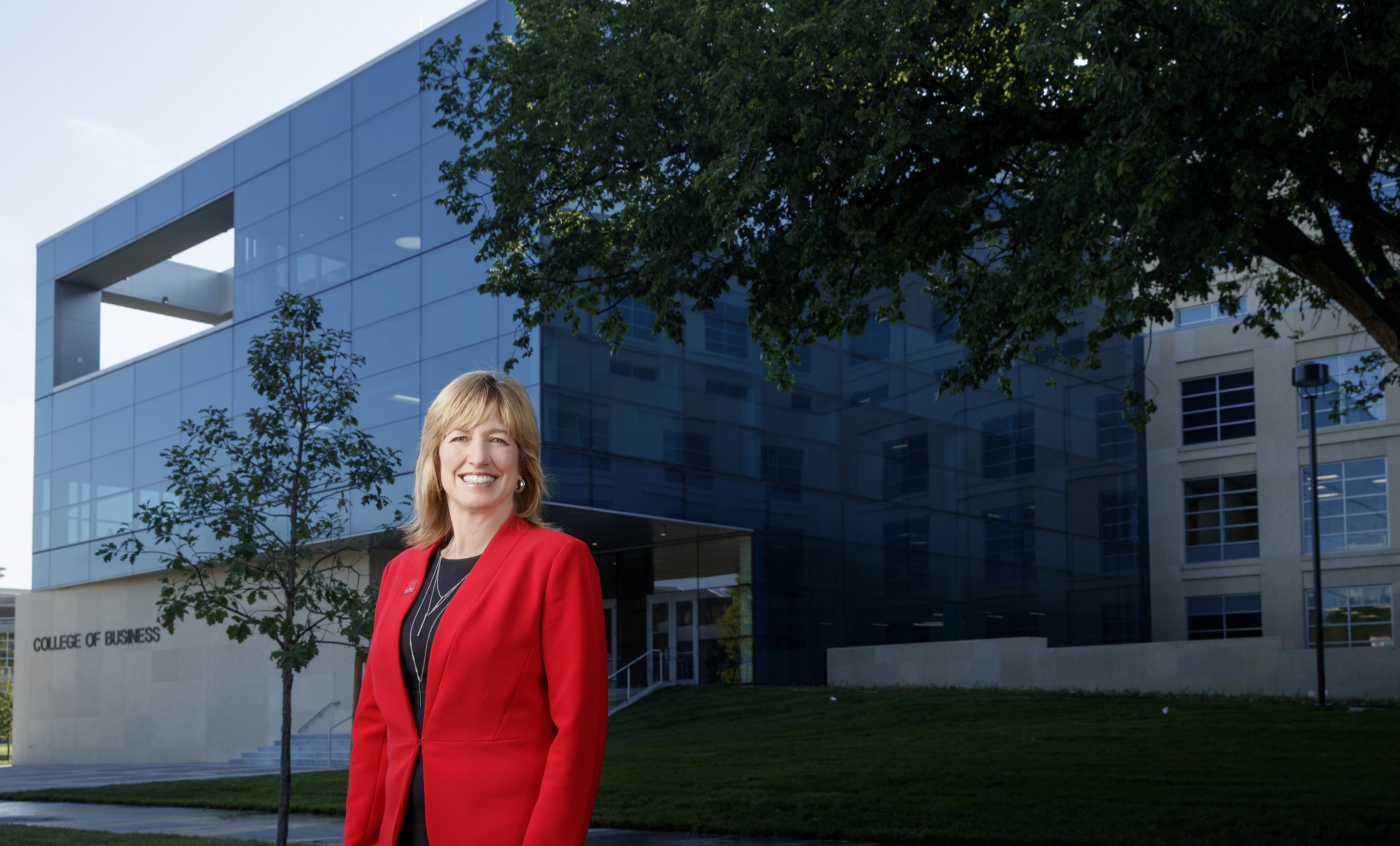 Kathy Farrell, a Nebraska faculty member since 1993, has been named dean of the College of Business. She has served as the college's interim dean since January 2017.