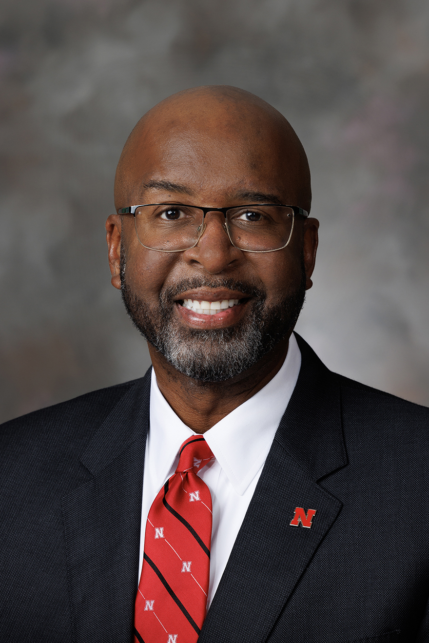 Color portrait of University of Nebraska–Lincoln Chancellor-elect Rodney Bennett