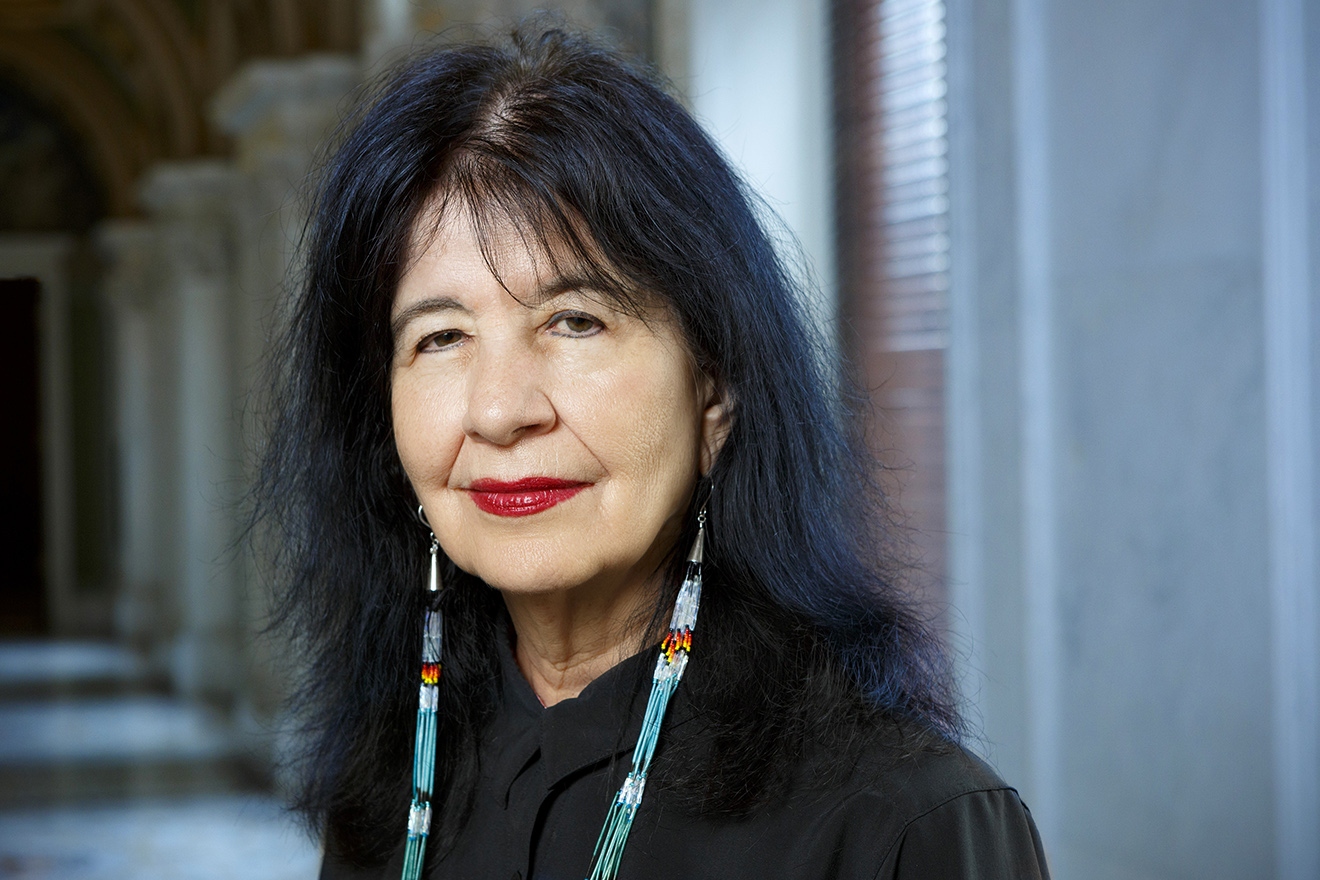 Color portrait of U.S. Poet Laureate Joy Harjo