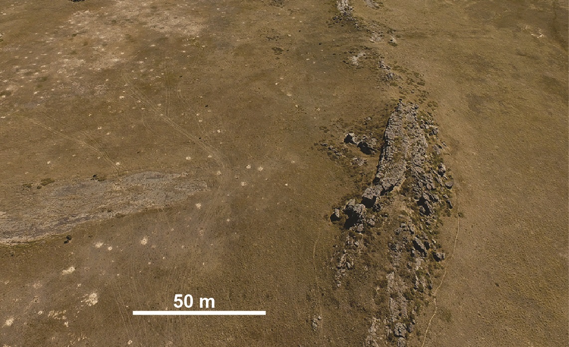 Sandstone-capped fluvial ridge in the Goshen Hole area of eastern Wyoming