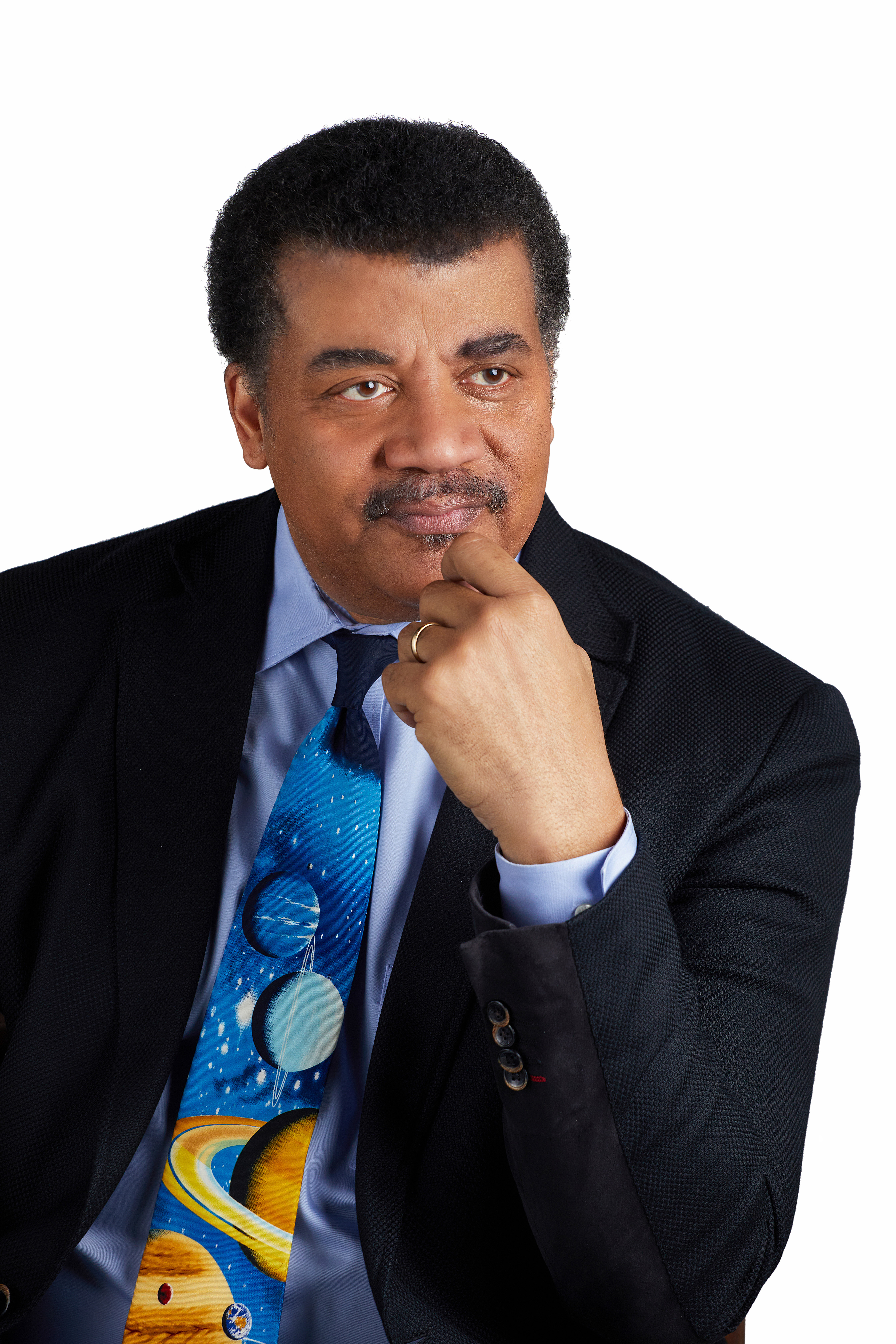 Color portrait of Neil deGrasse Tyson