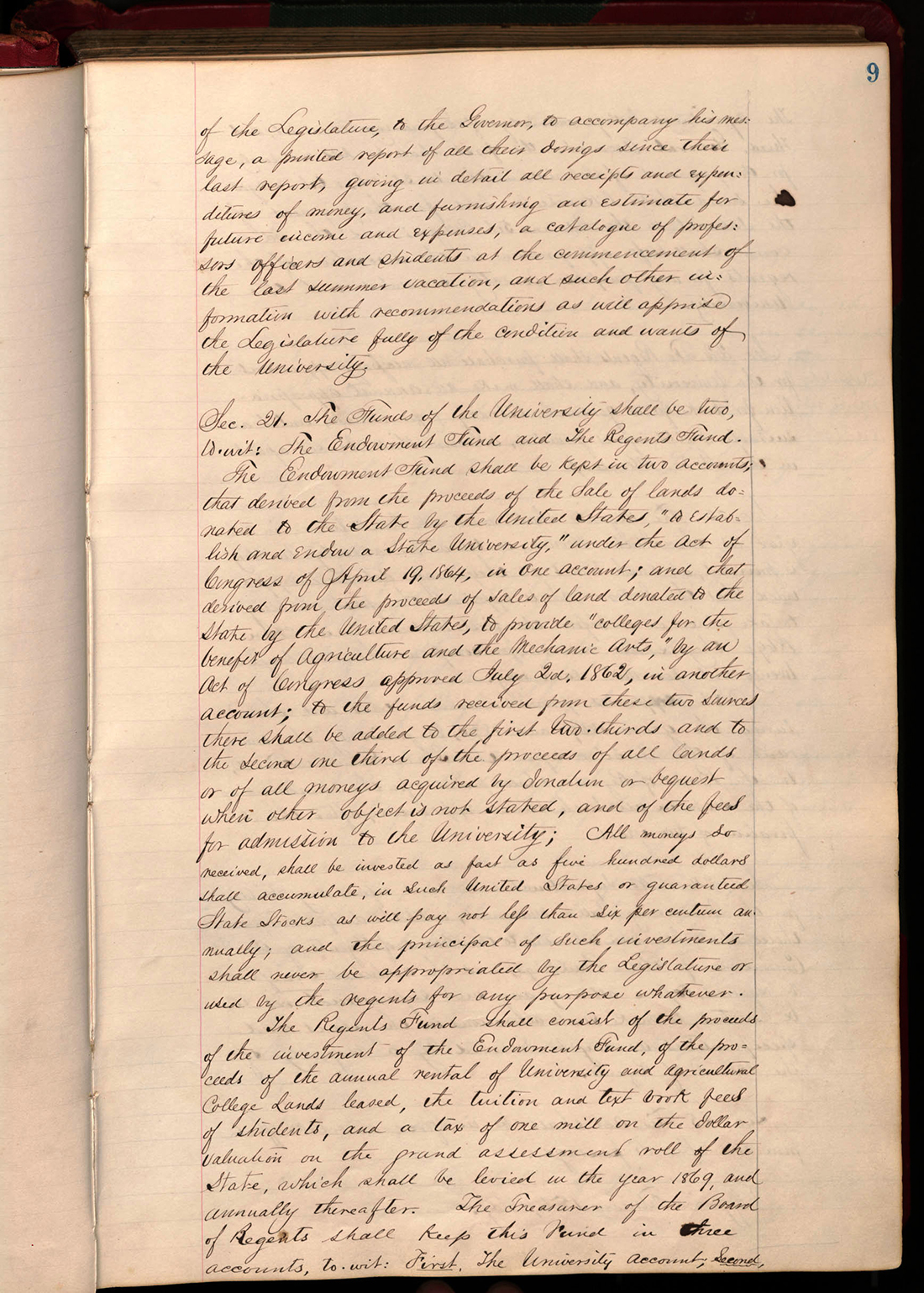 University of Nebraska charter, page 7