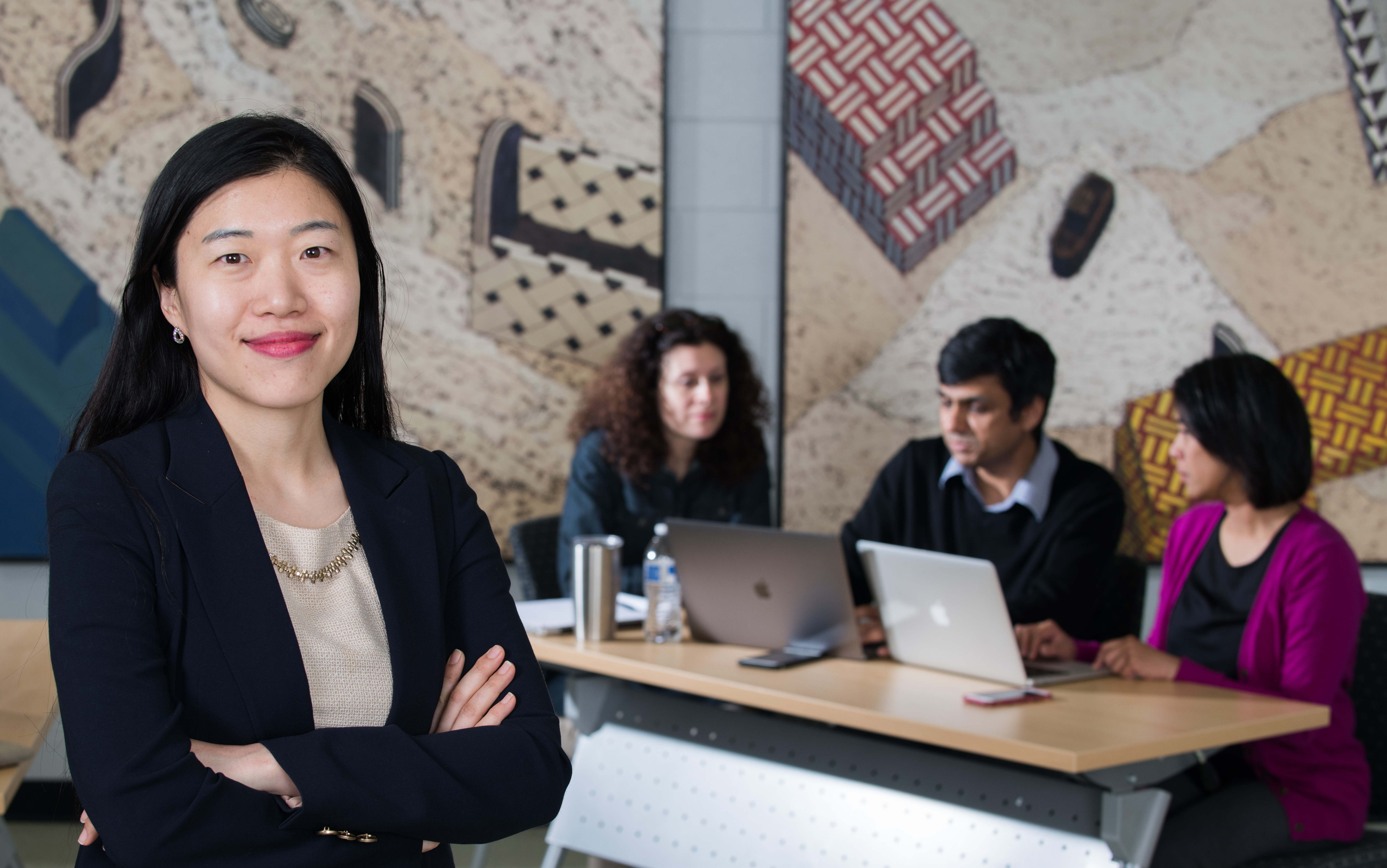 Surin Kim (left) is leading a research team exploring ways to increase entrepreneurship in rural Nebraska. The project is supported by a grant from the U.S. Department of Agriculture.