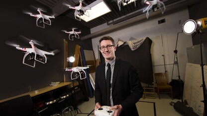 Through his work at Nebraska, Professor of Practice of Journalism Matt Waite has become a leading voice in drone journalism.