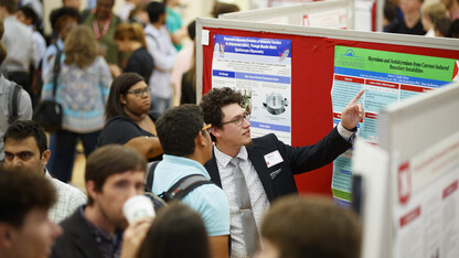 Students presenting their research at the 2019 Nebraska Summer Research Symposium