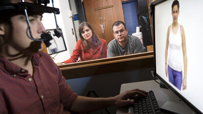 Sarah Gervais (left) and Michael Dodd employed eyetracking technology to intricately map the visual behavior of both men and women as they viewed images of different females with different body types.