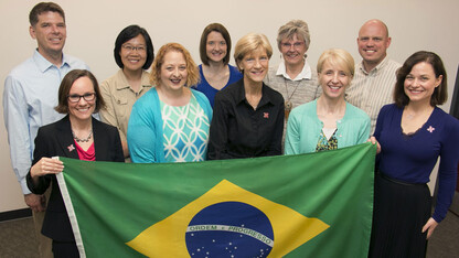 UNL has embarked on a new early childhood research partnership with Brazil. UNL faculty involved in the initiative include, back row, from left, Greg Welch, Soo-Young Hong, Lisa Knoche, Christine Marvin and Cody Hollist, and front row, from left, Natalie Williams, Michelle Howell Smith, Susan Sheridan, Kathleen Rudasill and Amanda Witte. Not pictured are Carolyn Pope Edwards, Helen Raikes and Paul Springer.