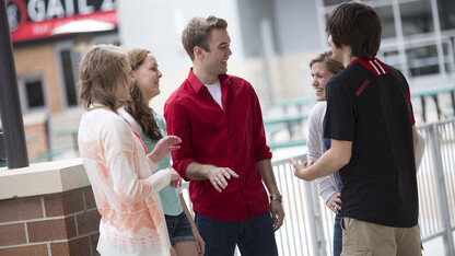 CBA Honors Academy students converse in Lincoln's Railyard entertainment district. Forty-three recent high school graduates have been selected to join the academy in the fall.