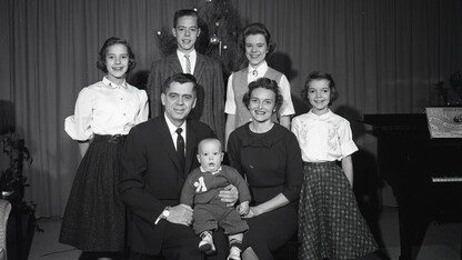 Clifford Hardin, chancellor of the University of Nebraska from 1954 to 1968, is seen with his family in this file photo. Family History Day is 9:30 a.m. to 3:10 p.m. June 9 in Nebraska's Richards Hall.