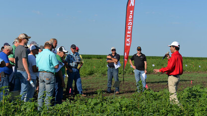 Amit Jhala, weed management specialist with Nebraska Extension, speaks during the 2017 Weed Management and Cover Crops Field Day. The 2018 event is 8 a.m. to 3 p.m. June 27 at the South Central Agricultural Laboratory near Clay Center.