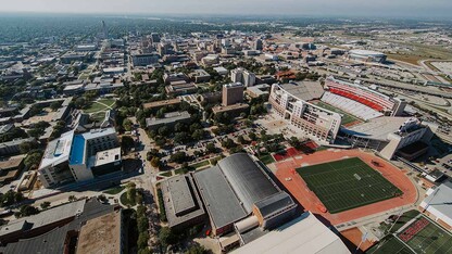 Aerial shot of the University of Nebraska–Lincoln