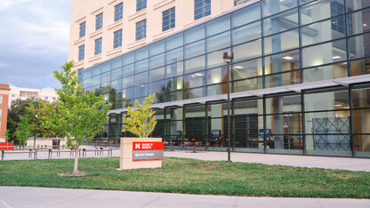 Courtyard south of Howard L. Hawks Hall