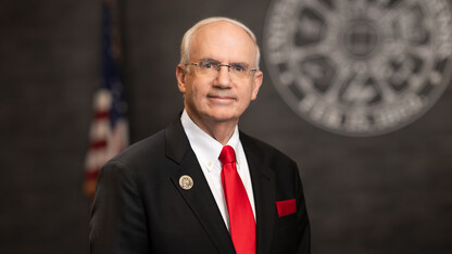 Color portrait of Dr. Jeffrey P. Gold, president of the University of Nebraska system