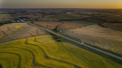 Aerial photo of farmland