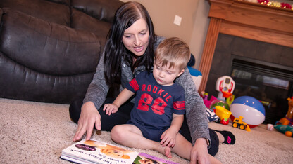 A collaborative, multi-institution project is exploring how prekindergarten children’s early language gains predict their kindergarten readiness and later reading outcomes. (Photo by Kyleigh Skaggs, CYFS)