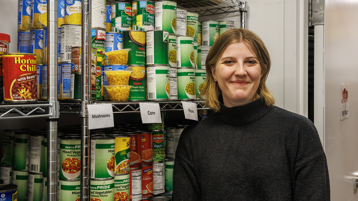Kaitlyn Richards, a Natural Resource Sciences graduate student and Graduate Assistant for the Husker Pantry. 
