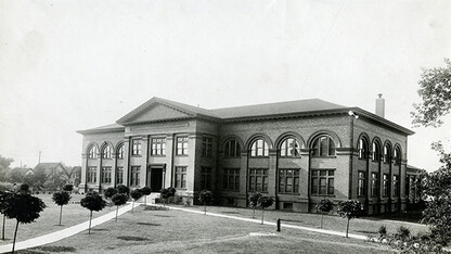 Richards Hall on the west side of campus is named for engineering dean Charles Russ Richards.