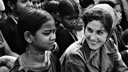 Nebraska alumna Beverly Deepe Keever interviews a Vietnamese girl during the Vietnam War. A documentary about Keever's career will air as part of "Nebraska Stories" on May 18.