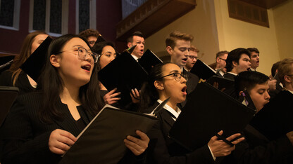 Five choirs in total from the Glenn Korff School of Music will perform at two Evening of Choirs performances Oct. 14 and 26.