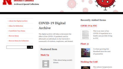 Submit your first-hand experience of COVID-19 to help the Archives preserve history.collect 