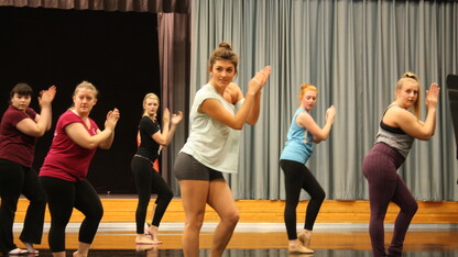 UNL dance students participated in a master class with cast members from the Broadway musical "Memphis." The production performed two shows at the Lied Center for Performing Arts on Nov. 12-13.