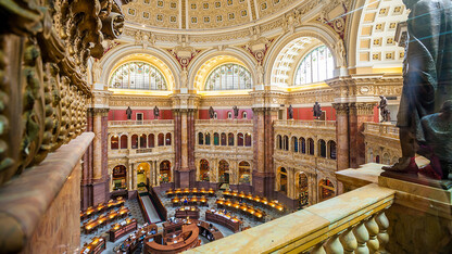 Interior of the Library of Congress in Washington, D.C.