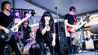 Lydia Lunch performing in the Beth B movie about her.