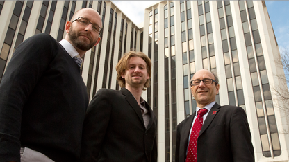 From left, Christopher McCune, Matthew Beio and David Berkowitz.