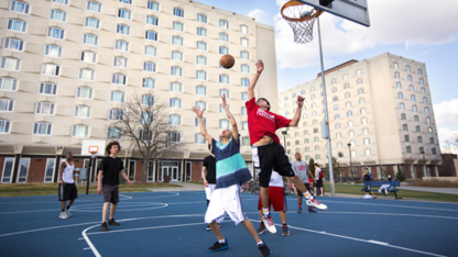 14th and Avery street courts, located south of the Harper-Schramm-Smith Residence Hall Complex.