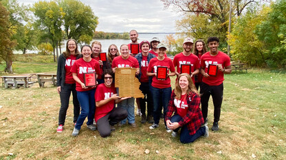 Nebraska’s Soil Judging team wins first-place overall at the Region 5 Soil Judging Contest. 