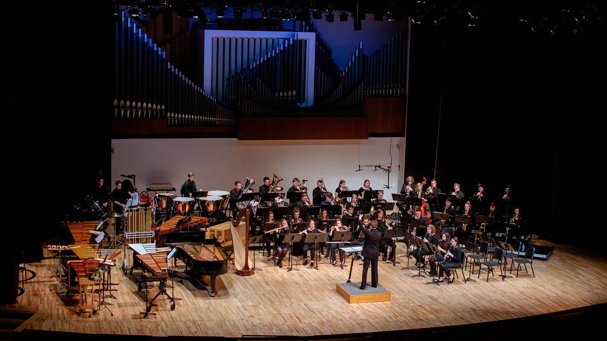 The UNL Wind Ensemble presents a program titled “Sharks & Jets” on May 4.
