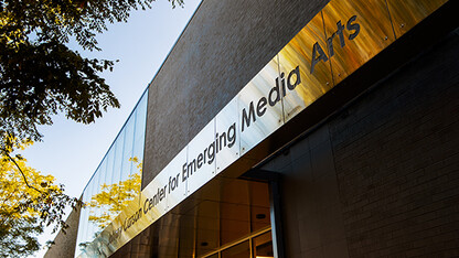 The dedication of the Johnny Carson Center for Emerging Media Arts will take place on Nov. 17 at 1 p.m. Photo by Craig Chandler, University Communication.