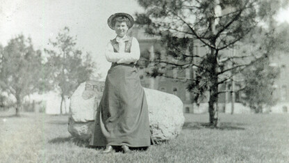 From the founding of the institution, Willa Cather's time on campus (pictured), and more recent moments, a new online timeline is offering an interactive tour through the history of the University of Nebraska.