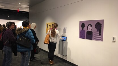 The Nebraska Mosaic display includes student artwork and the multimedia reporting project, which can be viewed on a tablet. The “Looking Past Skin” exhibit, which is free and open to the public, runs through May 15 at the museum, 131 Centennial Mall North