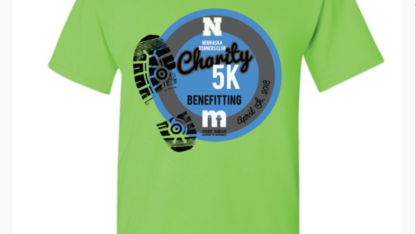 This is the design on our 5k charity run t-shirts. The sooner you sign up, the more likely you will receive a t-shirt!