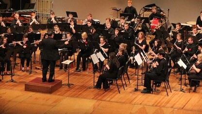  Join the University of Nebraska-Lincoln Symphonic Band, conducted by Tony Falcone with Graduate Teaching Assistant Conductor Chris Barnes, for its season premiere concert on October 14 at 7:30 pm in Kimball Recital Hall.