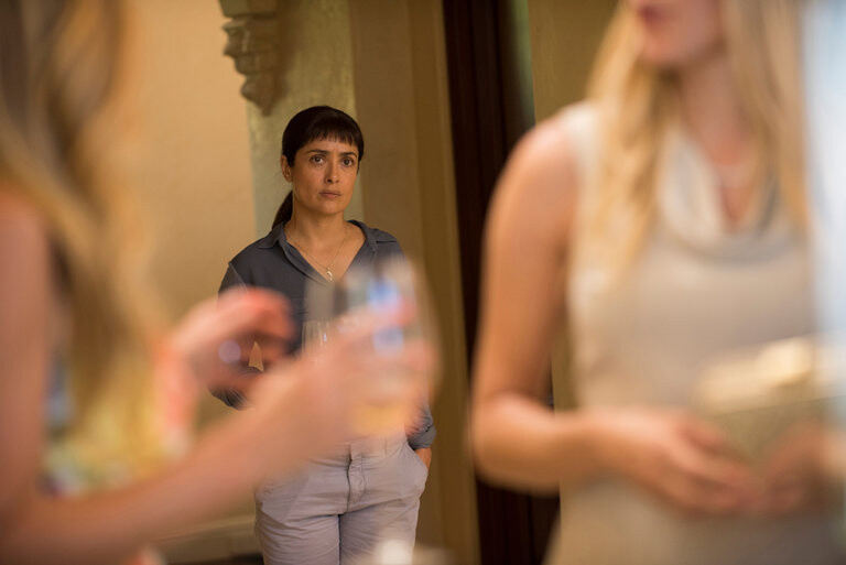 Selma Hayek stars in "Beatriz at Dinner," a dark comedy opening June 29 at the Mary Riepma Ross Media Arts Center.