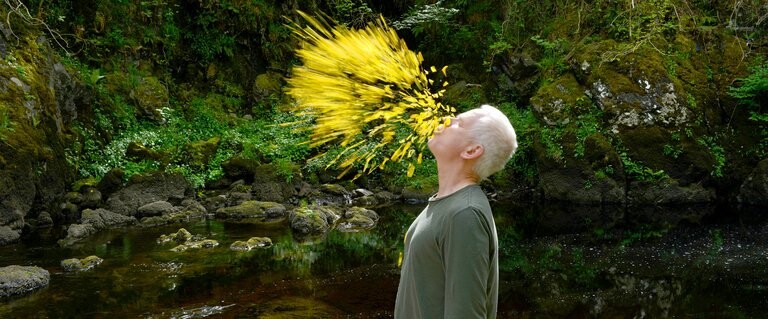 Artist Andy Goldsworthy is featured in "Leaning into the Wind," a film opening April 6 at the Ross.