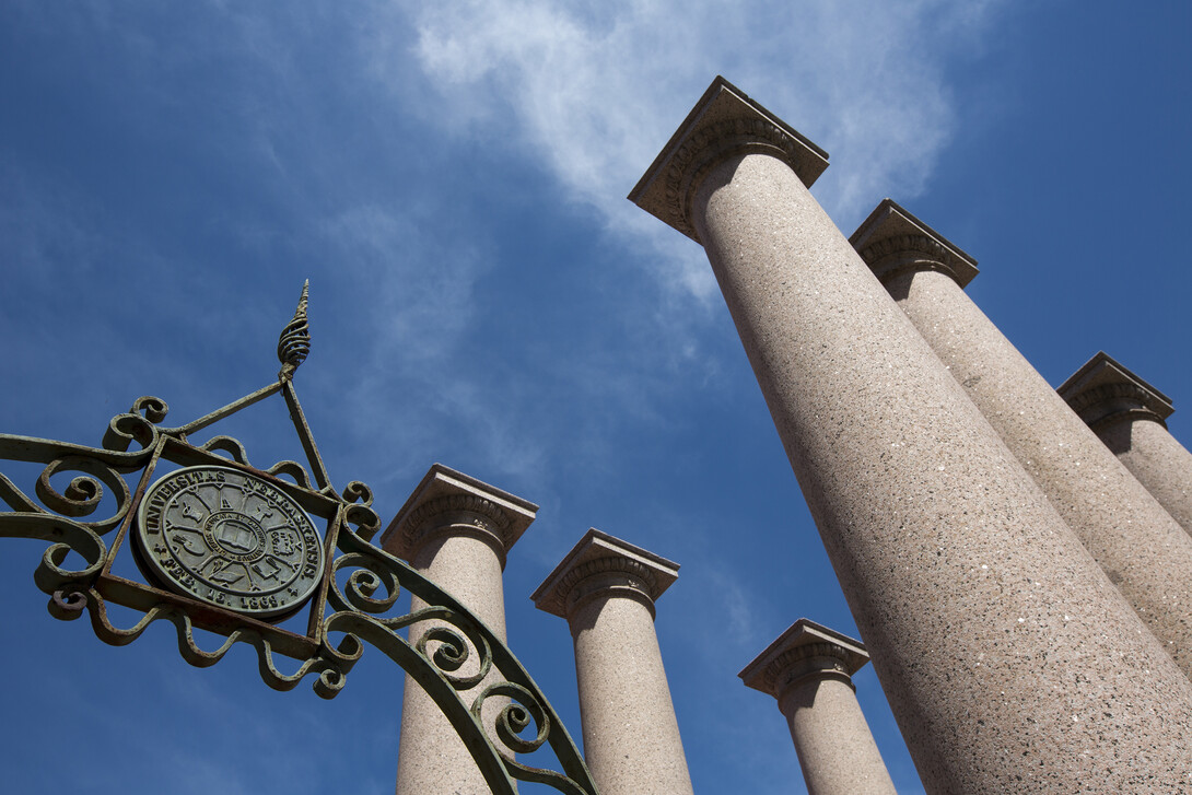 UNL arch and columns