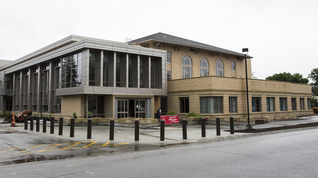 Exterior of the new Recreation and Wellness Center on UNL's East Campus. The facility is part of a student-funded, $23 million renovation of UNL's recreation centers.