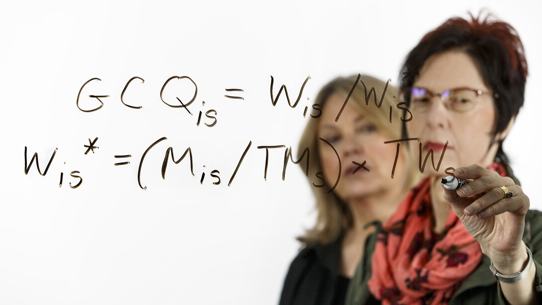 Nebraska economics professors (left) Ann Mari May and Mary G. McGarvey have published a paper examining how the political leanings at the state level affect labor market outcomes for women.