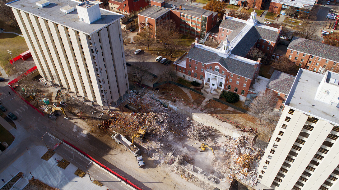 The implosion of Nebraska's Cather and Pound residence halls will take place at 9 a.m. Dec. 22. The razing will include limited access to 16 square blocks around the site from 6 a.m. to noon.