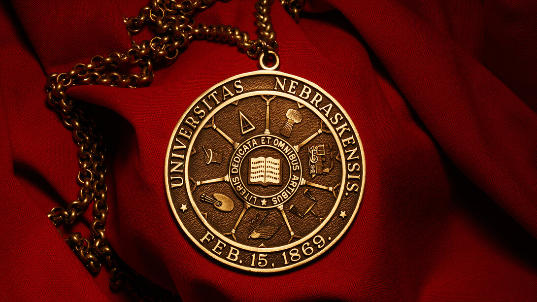 Nebraska's chancellor wears this medallion during all commencement exercises.