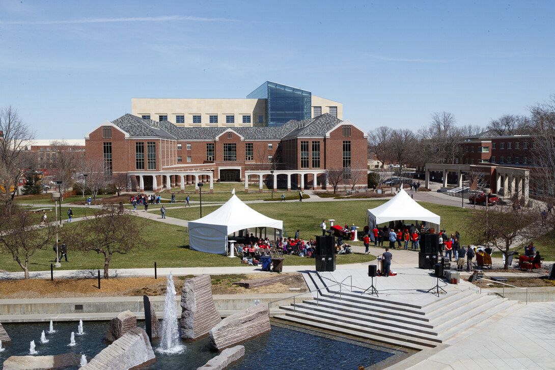 The university’s first-ever Homerathon — a marathon reading of “Iliad” — was held April 19 on the Meier Commons green space north of the Nebraska Union.
