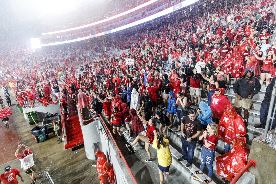 Nebraska football vs. Akron. September 1, 2018.