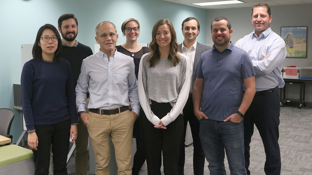 L-to-R: Jessica Namkung, Derek Rodgers, Ron Nelson, Mackenzie Savaiano, Susan Loveall-Hague, Matt Lambert, Marc Goodrich, Michael Hebert