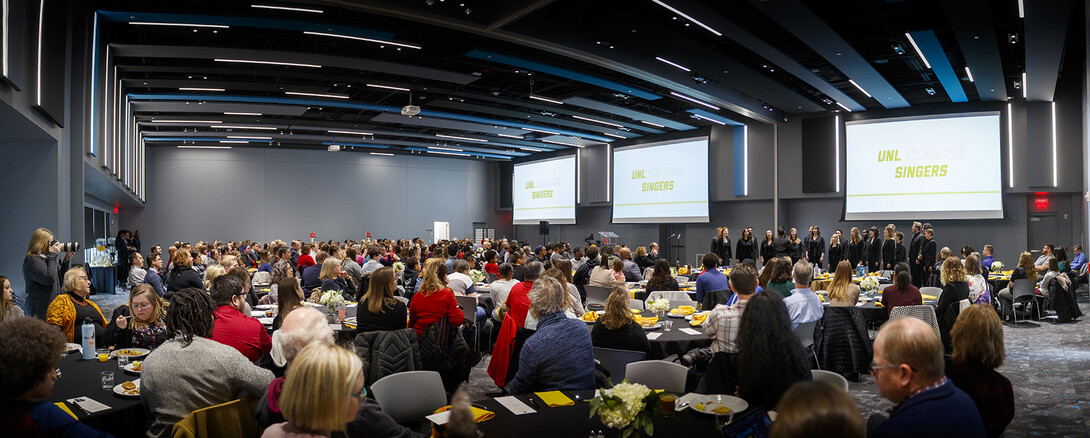 Ruby Bridges talks during the University of Nebraska–Lincoln's first MLK Week brunch event on Jan. 22. More than 275 attended the event. Organizers from the Office of Diversity and Inclusion have set a goal of 500 participants in the 2021 MLK Week address.