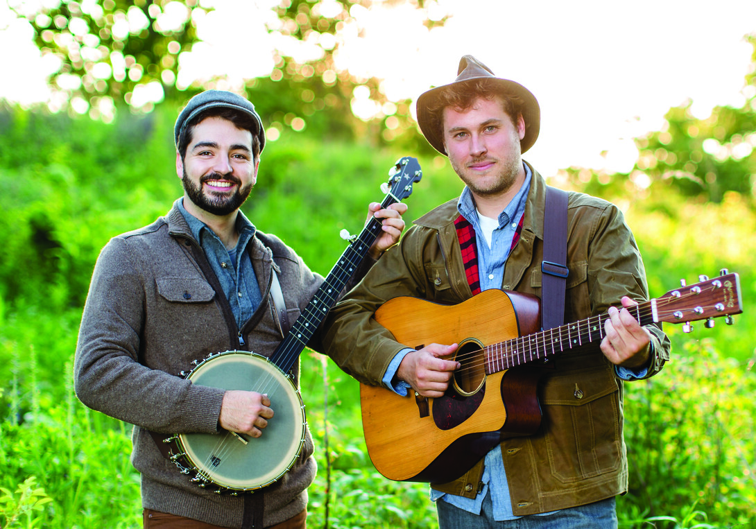 Justin Lansing (left) and Joe Mailander of The Okee Dokee Brothers will perform at the Lied Center for Performing Arts on April 2.