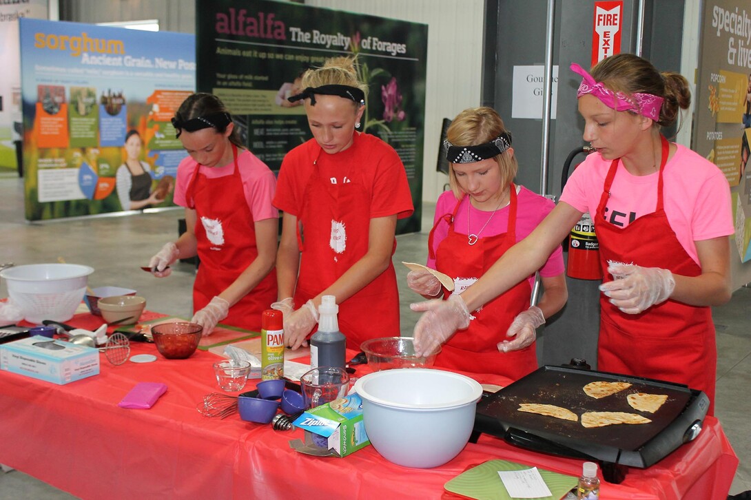 Youth participate in the 2015 Nebraska Mystery Foods Event at the Raising Nebraska exhibit in Grand Island. (Courtesy photo/Raising Nebraska) 