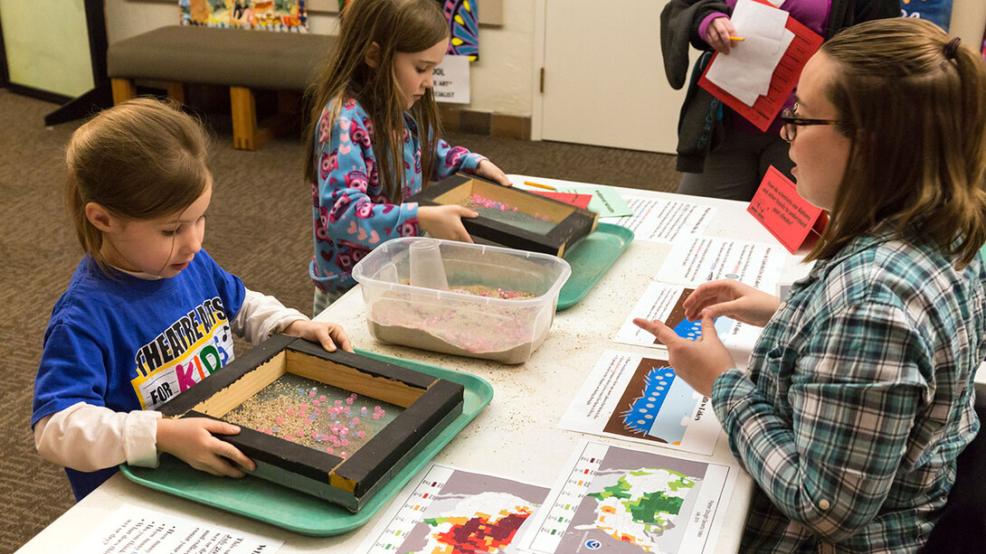 Visitors at Dinosaurs and Disasters can learn about the natural world through experiments and games. The event is 9:30 a.m. to 4:30 p.m. Feb. 3 at Morrill Hall.